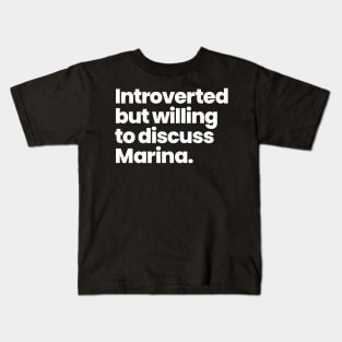 Introverted but willing to discuss Marina - Station 19 Kids T-Shirt